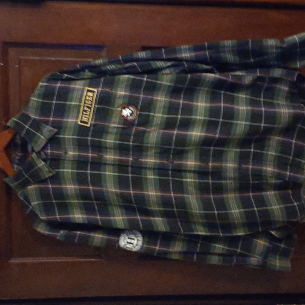 Tommy Hilfiger long sleeve buttoned down shirt.